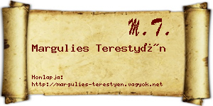 Margulies Terestyén névjegykártya